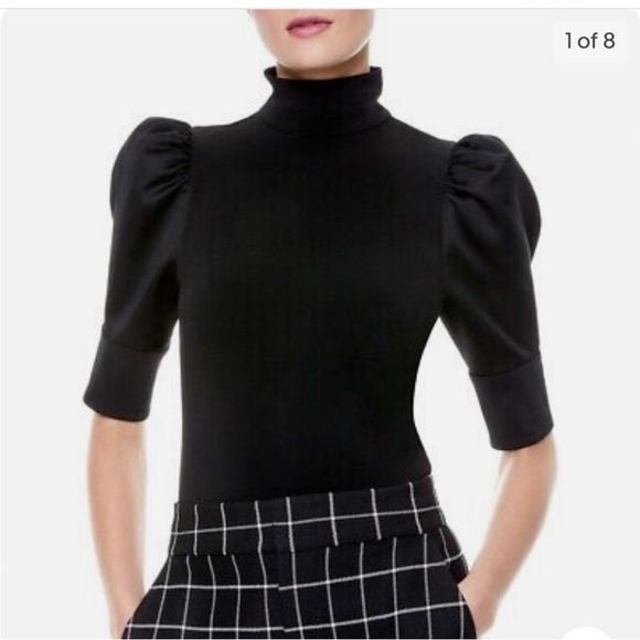 Alice + Olivia black top XS classy - Picture 2 of 9